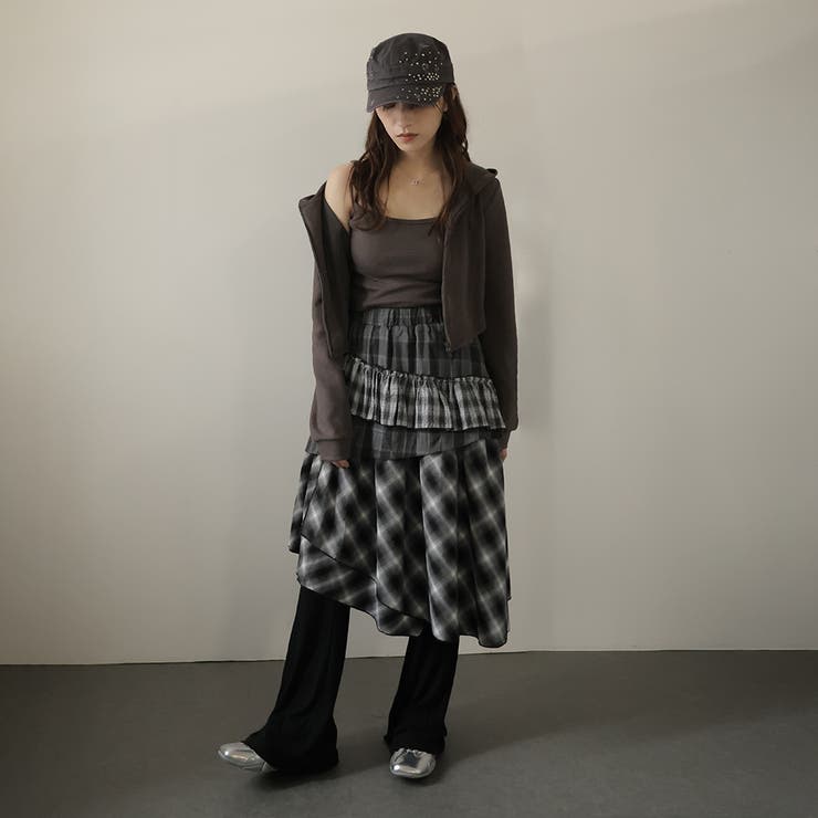 ブラック | ティアードスカート | Doula Doula