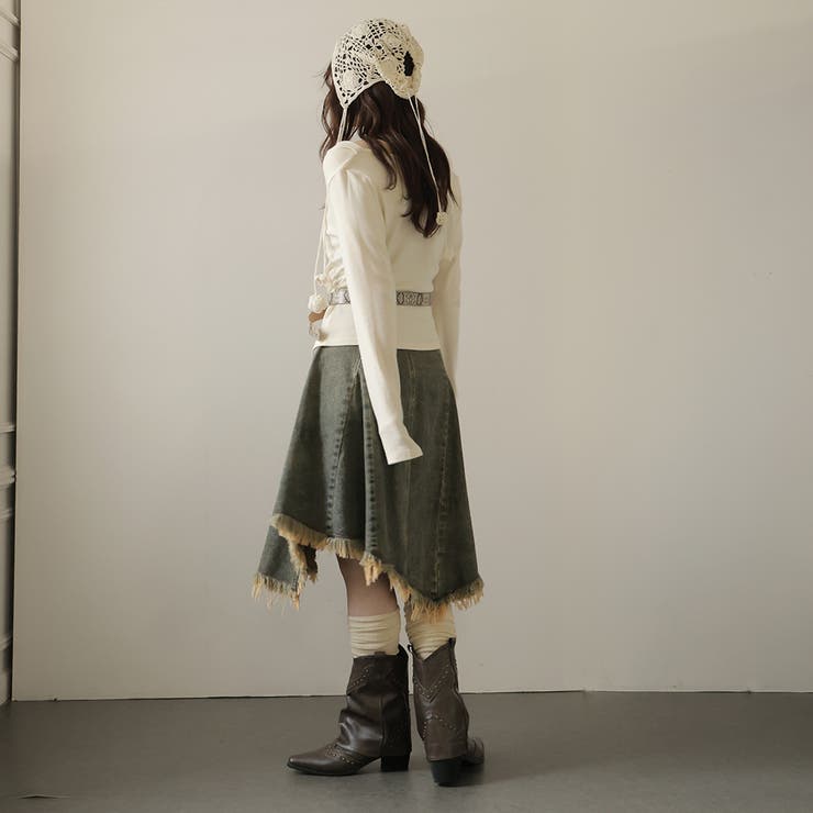 デニムフレアスカート | Doula Doula | 詳細画像6 