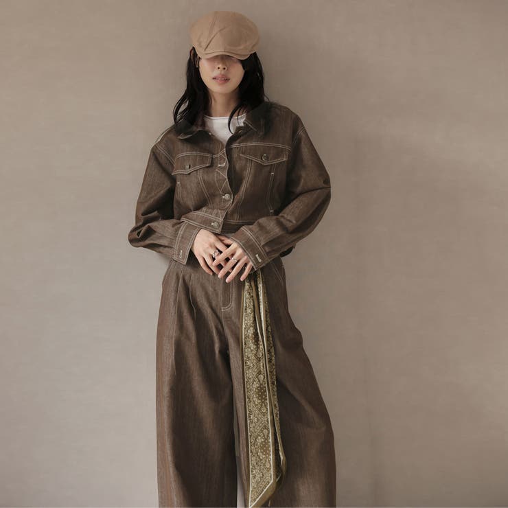 デニムジャケットとパンツセット | Doula Doula | 詳細画像1 