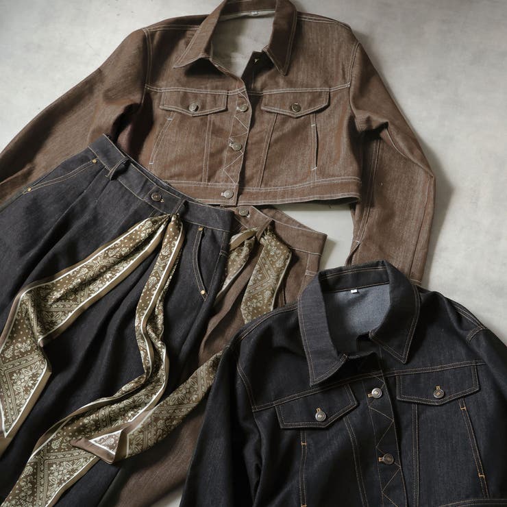 デニムジャケットとパンツセット | Doula Doula | 詳細画像3 