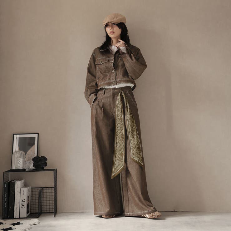 デニムジャケットとパンツセット | Doula Doula | 詳細画像8 