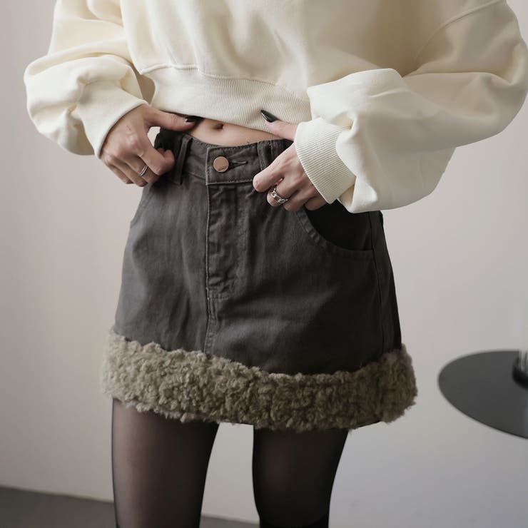 ダークグレー | ミニスカート | Doula Doula