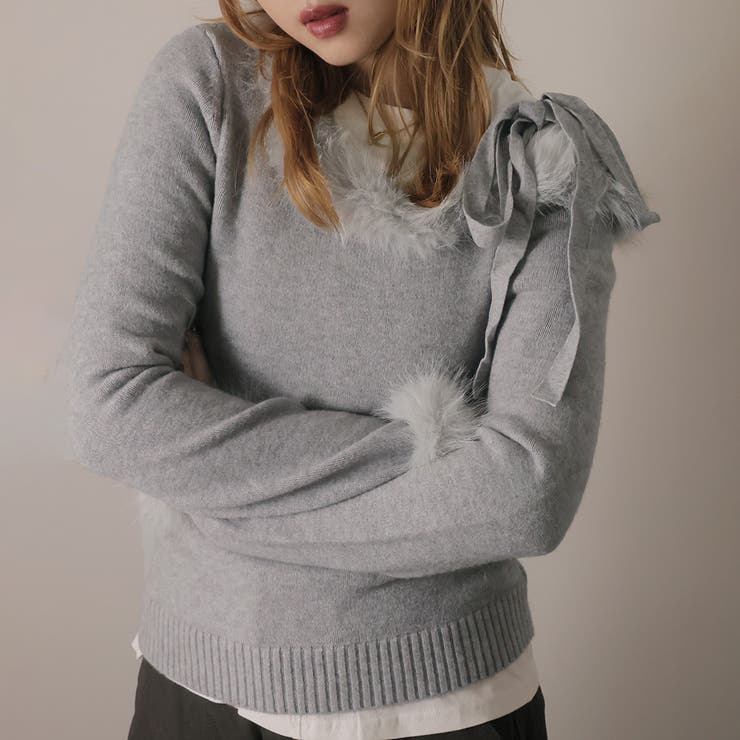 グレー | ニットセーター | Doula Doula