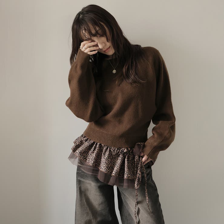 ブラウン | ニットセーター | Doula Doula