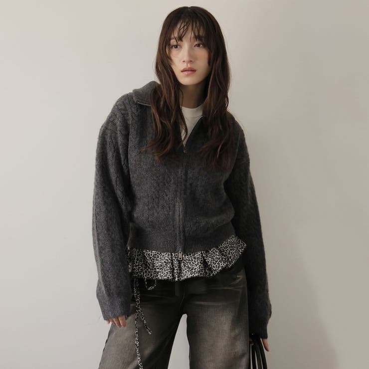 ブラック | ニットカーディガン | Doula Doula