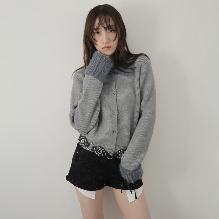 グレー | ニットカーディガン | Doula Doula