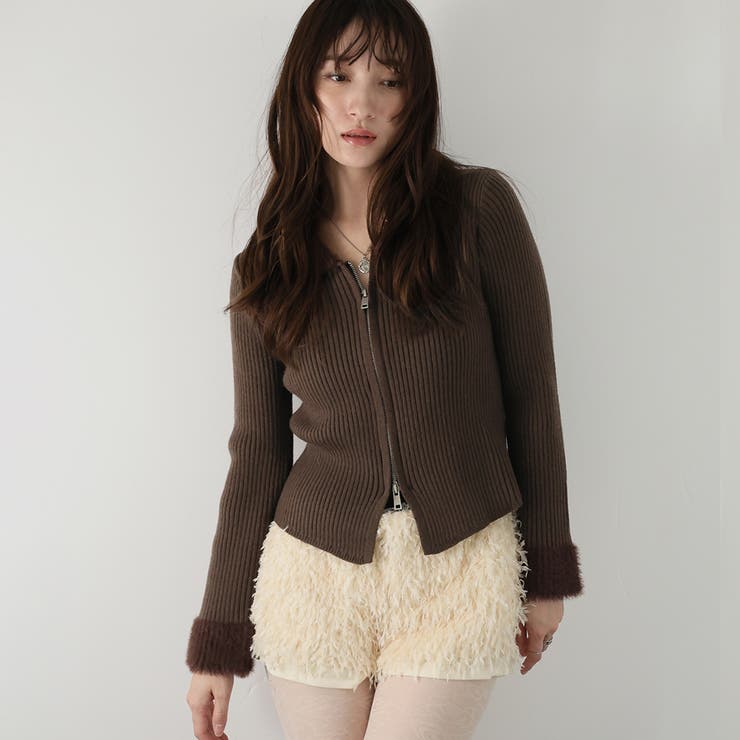 ブラウン | ニットカーディガン | Doula Doula