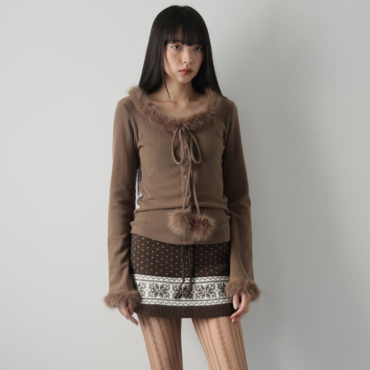 ブラウン | ミニスカート | Doula Doula