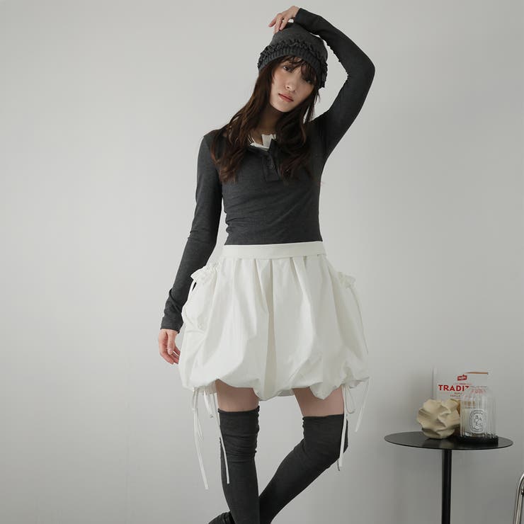 ホワイト | ひざ丈スカート | Doula Doula