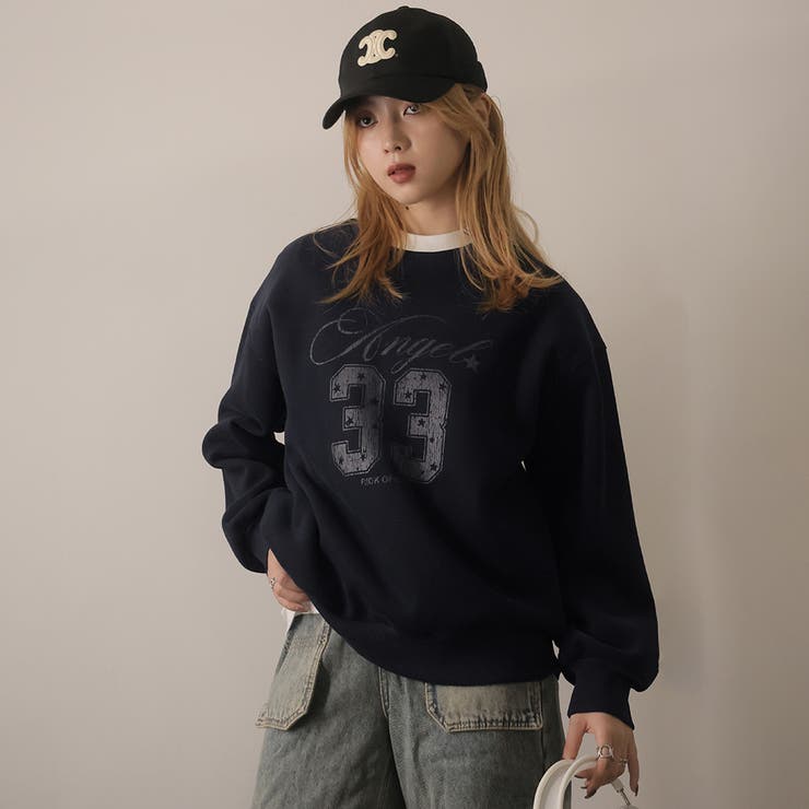 ネイビー | 裏起毛トレーナー | Doula Doula