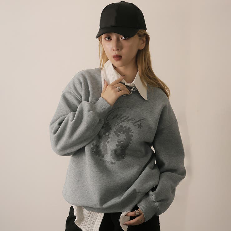 グレー | 裏起毛トレーナー | Doula Doula