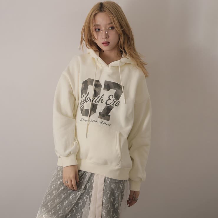 ベージュ | 裏起毛パーカ | Doula Doula