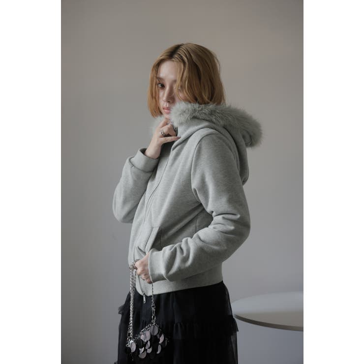 グレー | 裏起毛パーカ | Doula Doula