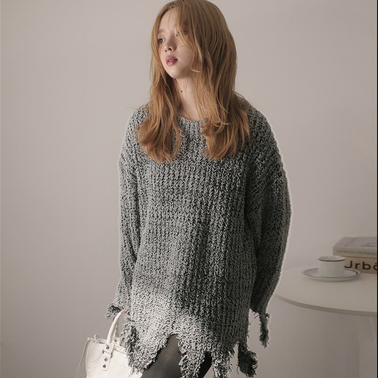 グレー | ニットセーター | Doula Doula