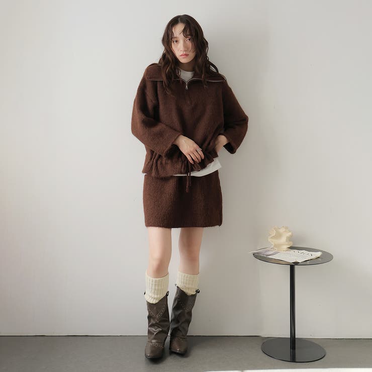 ニットセーターとショットパンツセット | Doula Doula | 詳細画像14 