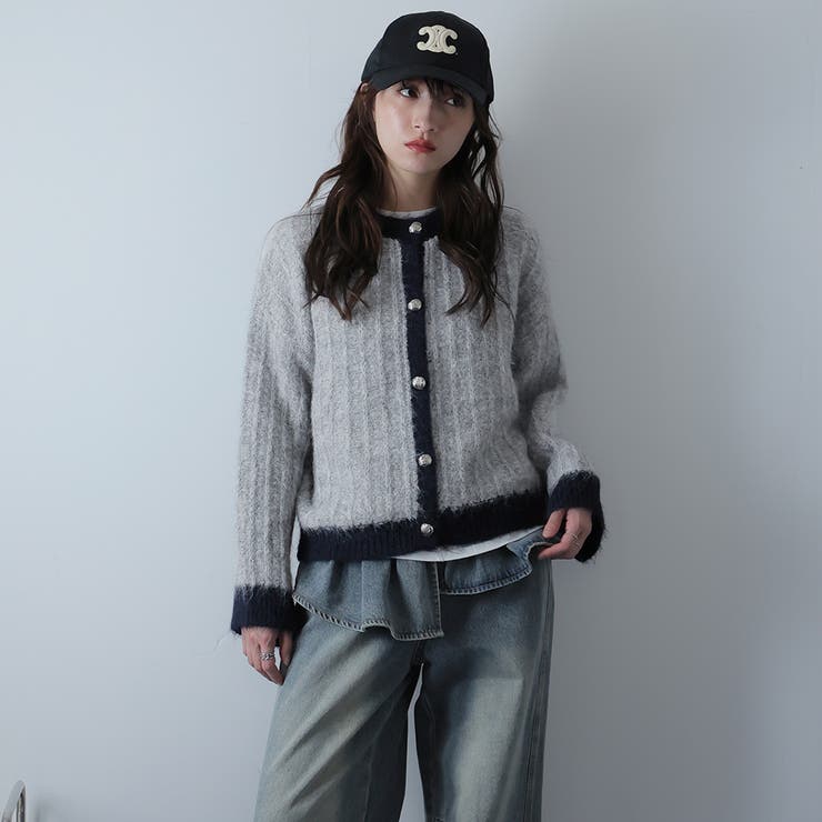 グレー | ニットカーディガン | Doula Doula