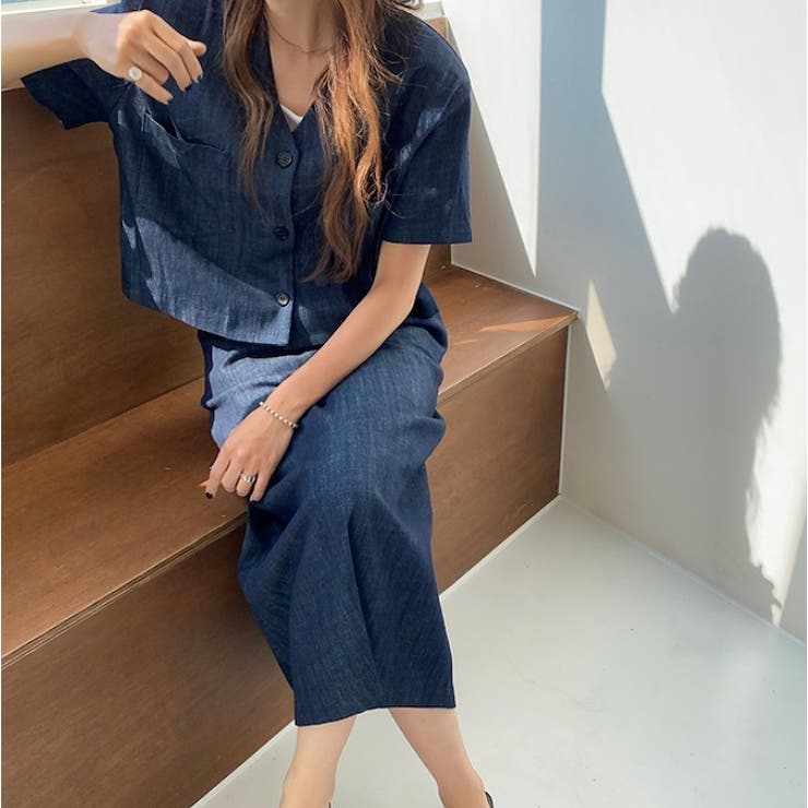 デニムトップス スカートセットアップ 品番 Douw Doula Doula ドゥーラドゥーラ のレディース ファッション通販 Shoplist ショップリスト