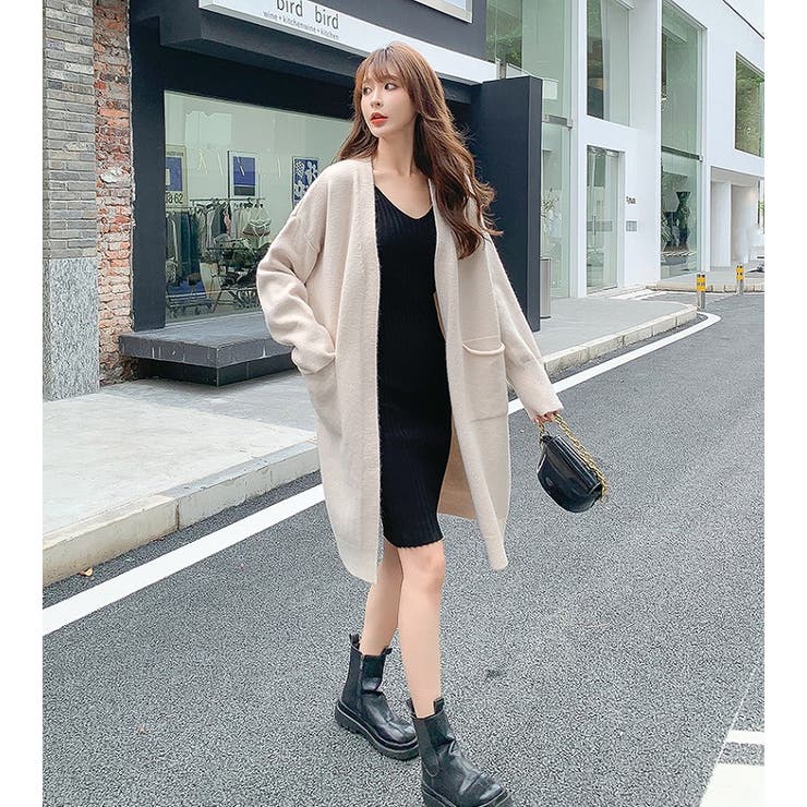 ポケット付きカーディガン 韓国fashion 品番 Douw Doula Doula ドゥーラドゥーラ のレディースファッション通販 Shoplist ショップリスト