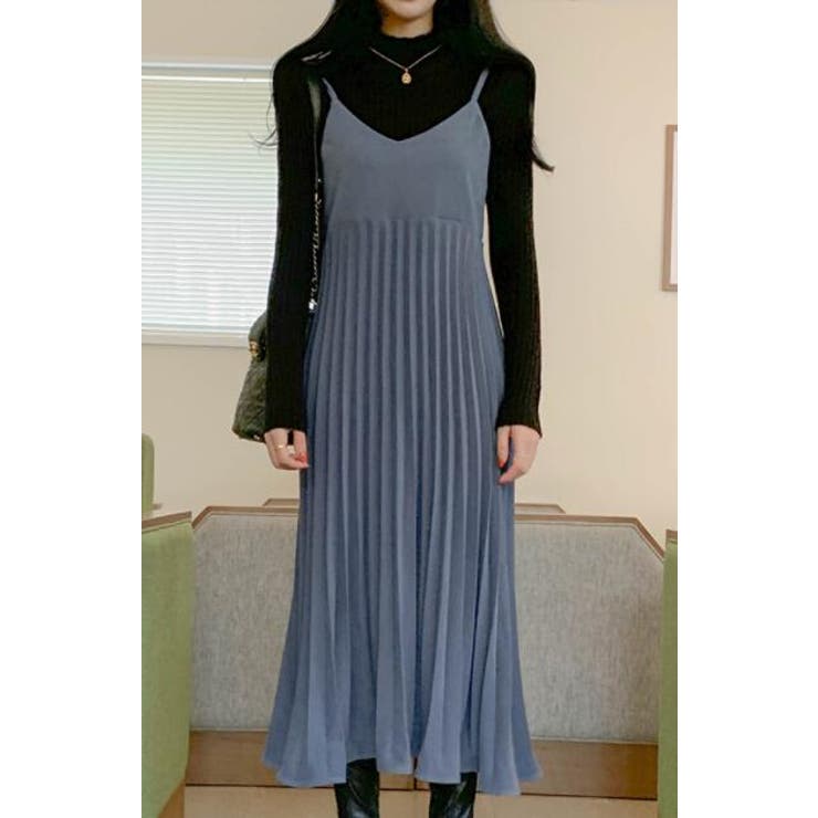 プリーツ切り替えキャミワンピース【韓国ファッション】 | Doula Doula | 詳細画像5 