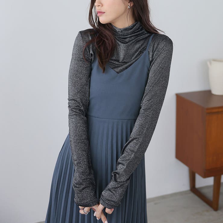 プリーツ切り替えキャミワンピース【韓国ファッション】 | Doula Doula | 詳細画像25 