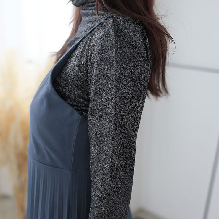 プリーツ切り替えキャミワンピース【韓国ファッション】 | Doula Doula | 詳細画像30 