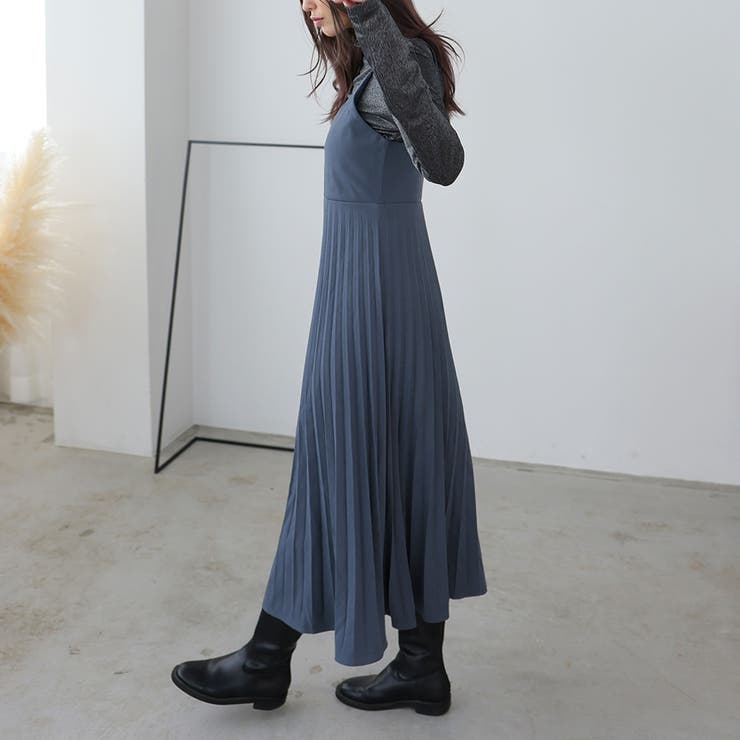 プリーツ切り替えキャミワンピース【韓国ファッション】 | Doula Doula | 詳細画像32 