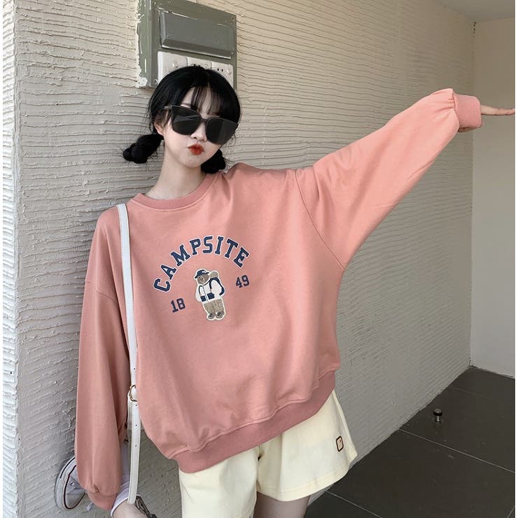 クマさんプリントトレーナー 韓国fashion 品番 Douw Doula Doula ドゥーラドゥーラ のレディースファッション通販 Shoplist ショップリスト