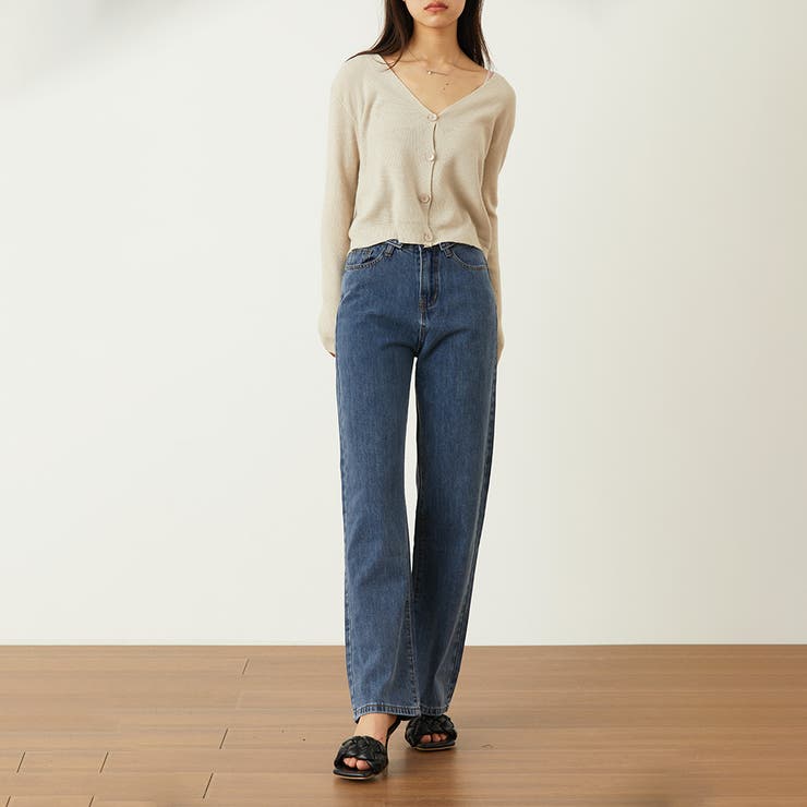 Doula Doula ブラック起毛デニムパンツ Doula Doula｜Doula Doula/デニム起毛パンツ | Rakuten Fashion