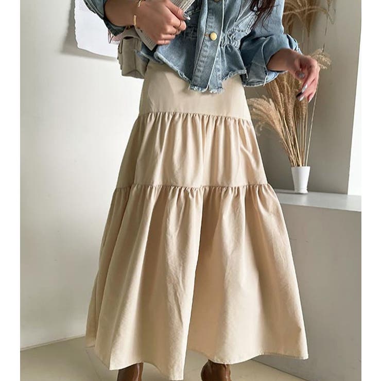 マキシスカート【韓国ファッション】【春夏新商品】 | Doula Doula | 詳細画像1 