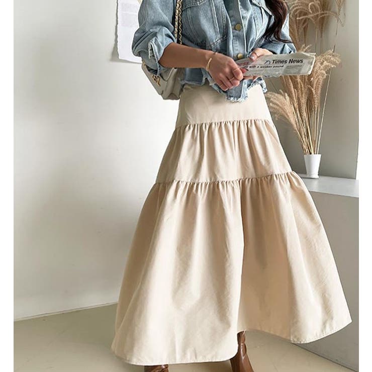 マキシスカート【韓国ファッション】【春夏新商品】 | Doula Doula | 詳細画像2 