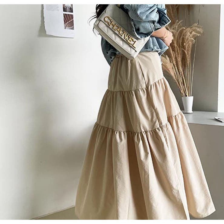 マキシスカート【韓国ファッション】【春夏新商品】 | Doula Doula | 詳細画像4 