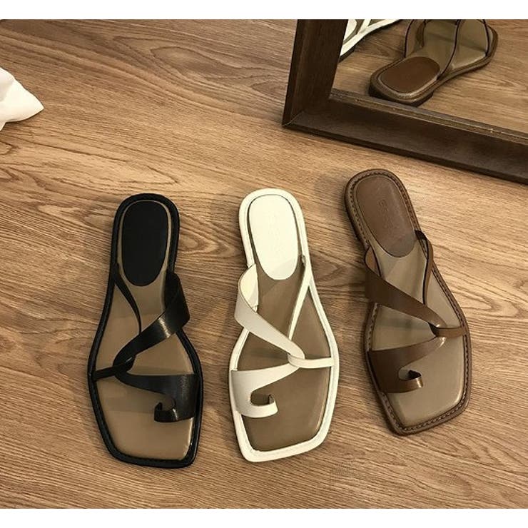 フラットサンダル【韓国ファッション】【春夏新商品】 | Doula Doula | 詳細画像4 