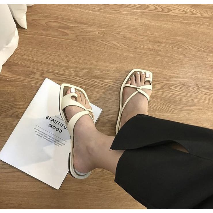 フラットサンダル【韓国ファッション】【春夏新商品】 | Doula Doula | 詳細画像6 