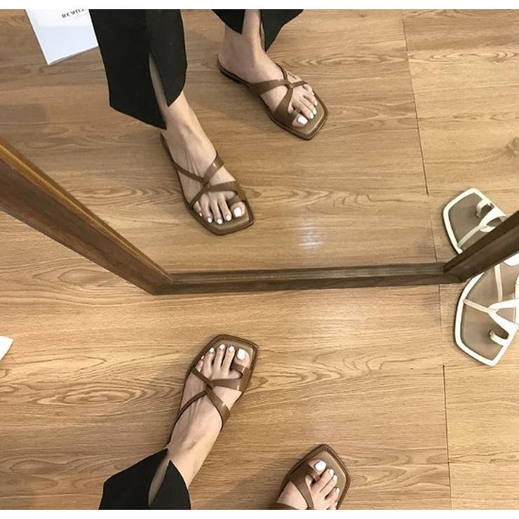 フラットサンダル【韓国ファッション】【春夏新商品】 | Doula Doula | 詳細画像8 
