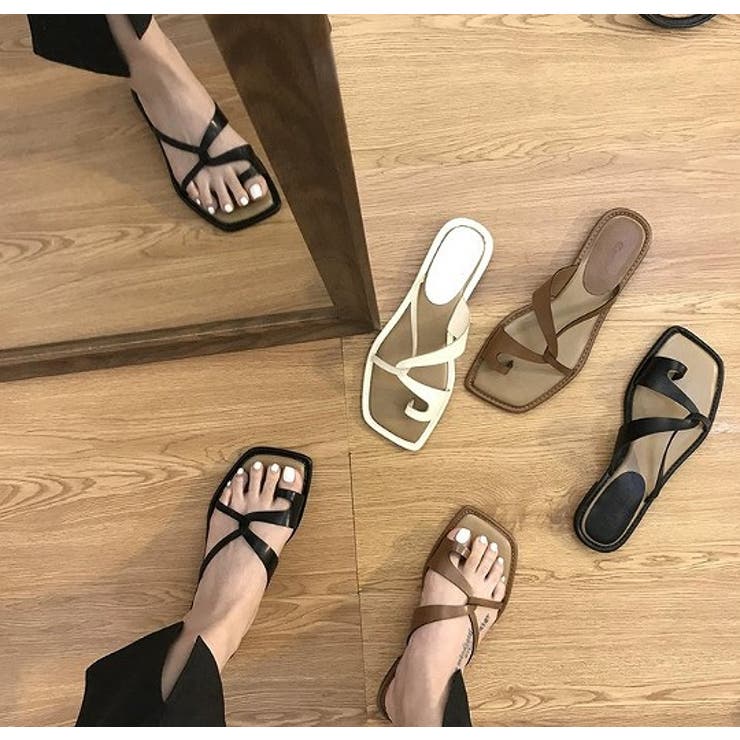 フラットサンダル【韓国ファッション】【春夏新商品】 | Doula Doula | 詳細画像10 