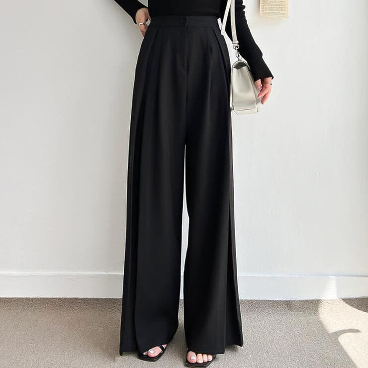 ブラック | チノパンツ【韓国ファッション】 | Doula Doula