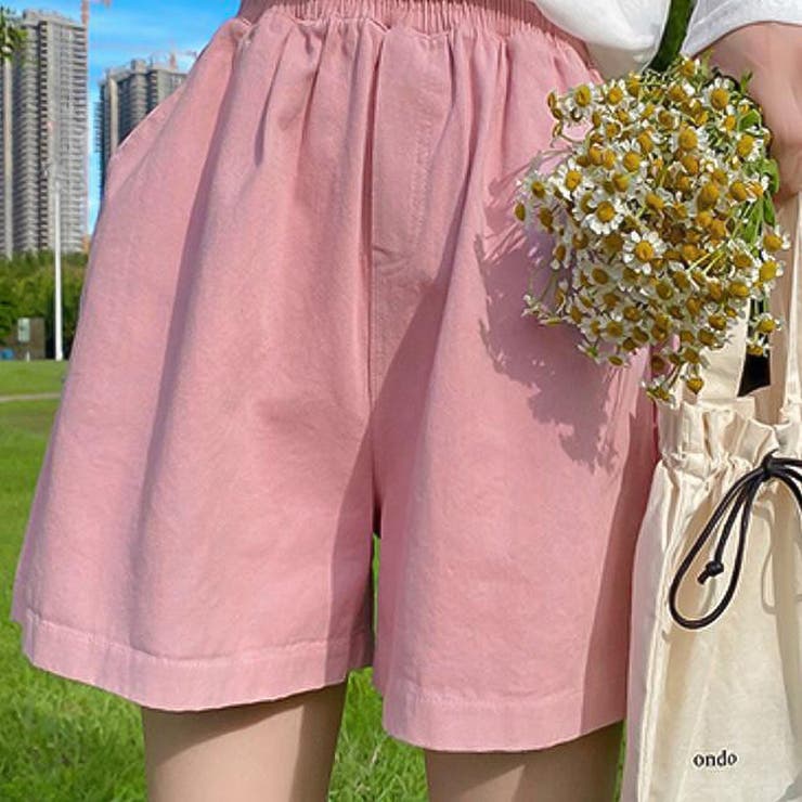 ピンク】ハーフパンツ【韓国ファッション】[品番：DOUW0007449]｜Doula 