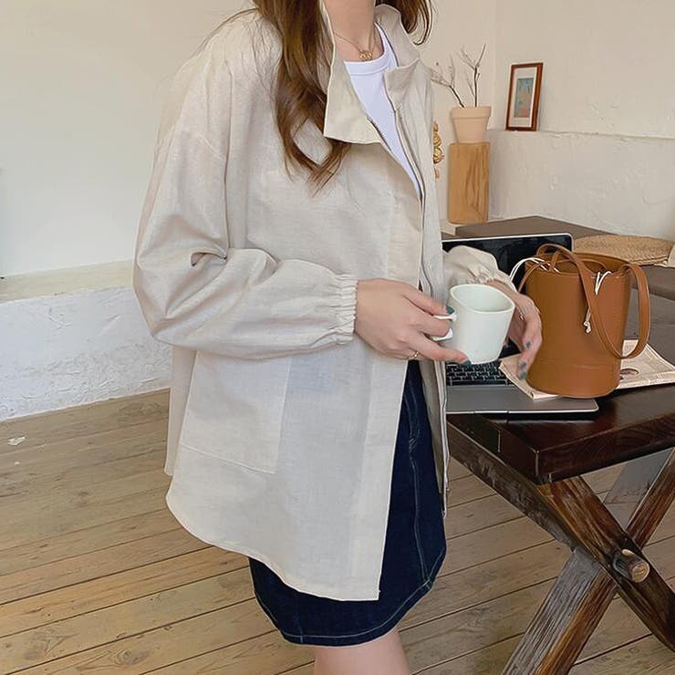 ノーカラージャケット【韓国ファッション】 | Doula Doula | 詳細画像5 