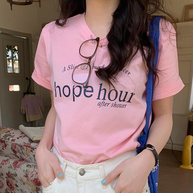 ピンク | Ｔシャツ【韓国ファッション】 | Doula Doula