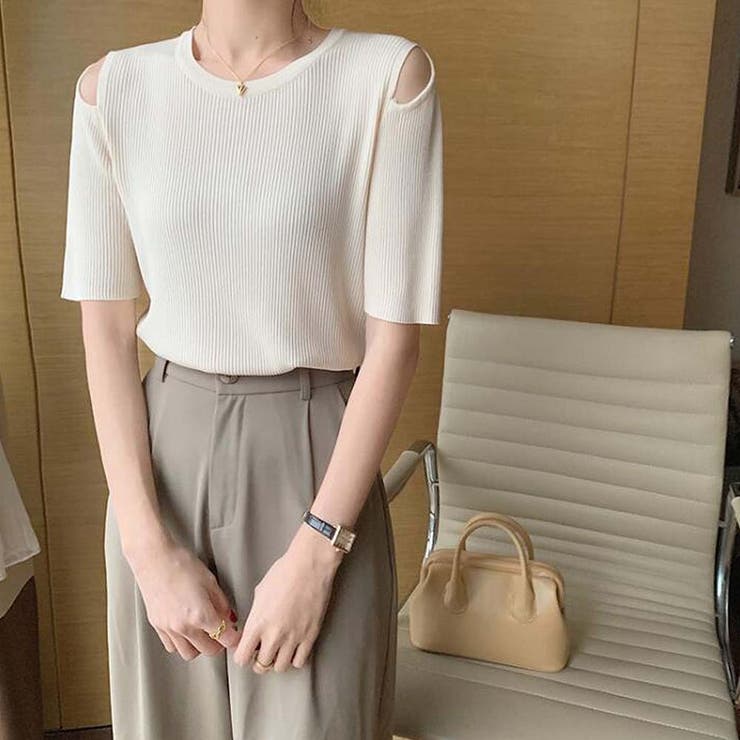 ショルダースリットニット【韓国ファッション】 | Doula Doula | 詳細画像5 