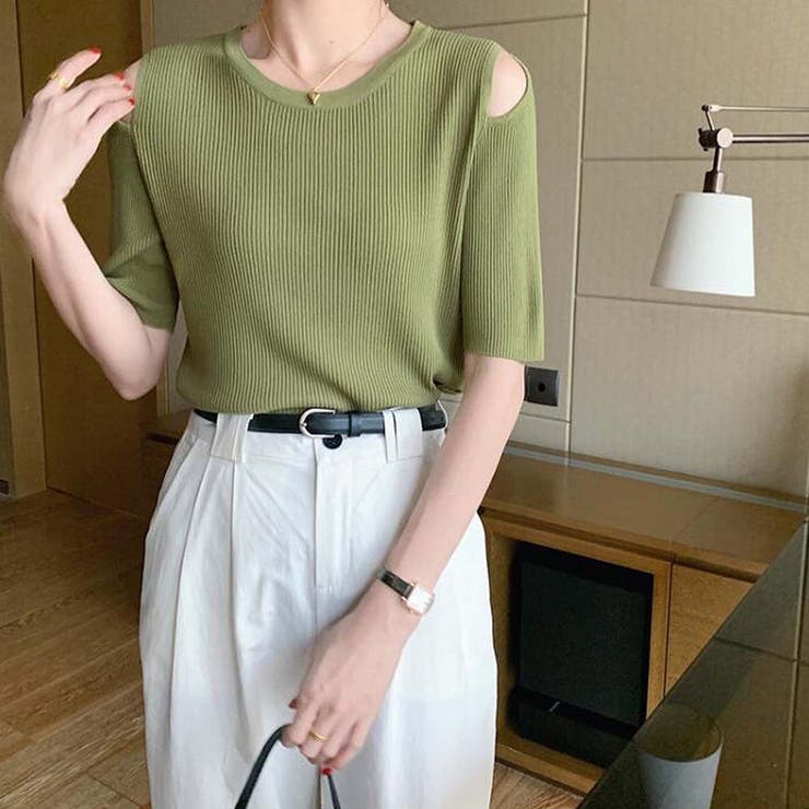 ショルダースリットニット【韓国ファッション】 | Doula Doula | 詳細画像18 