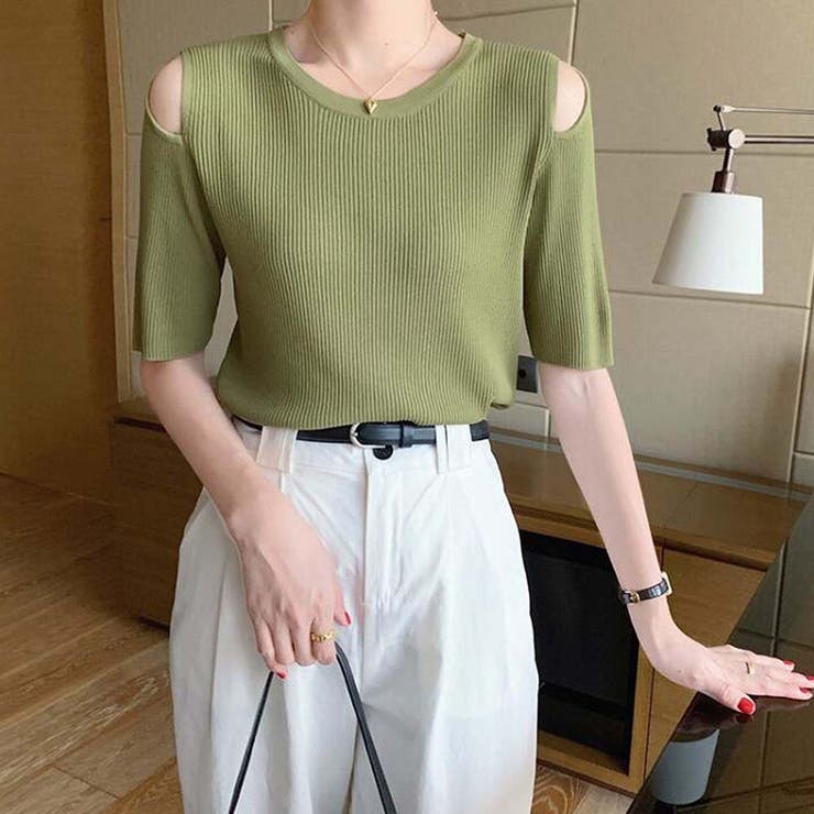 ショルダースリットニット【韓国ファッション】 | Doula Doula | 詳細画像19 