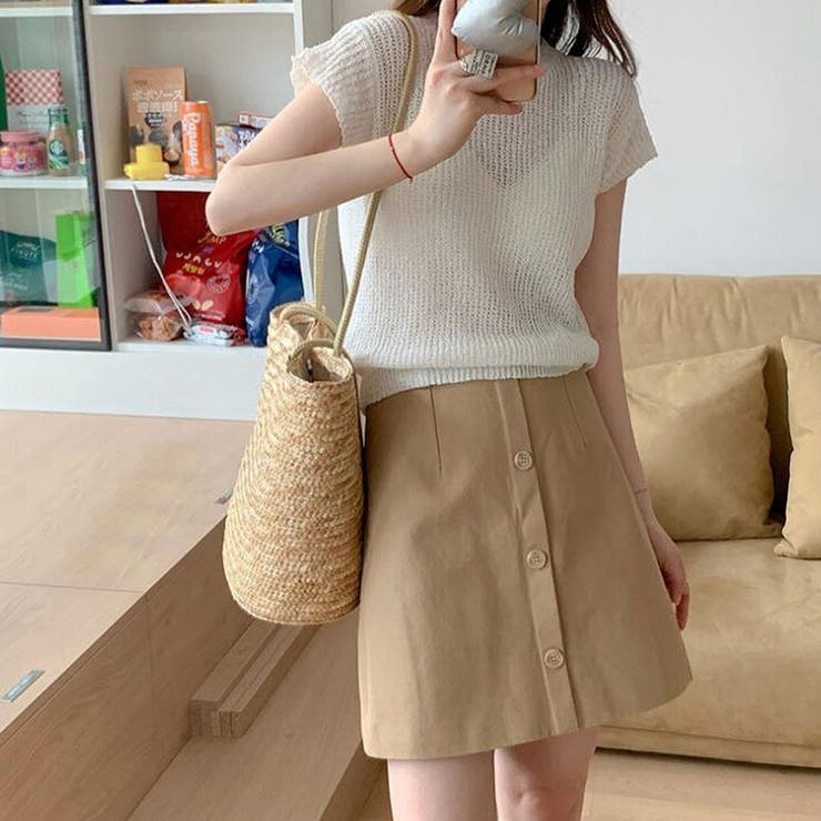 半袖サマーニット【韓国ファッション】 | Doula Doula | 詳細画像2 