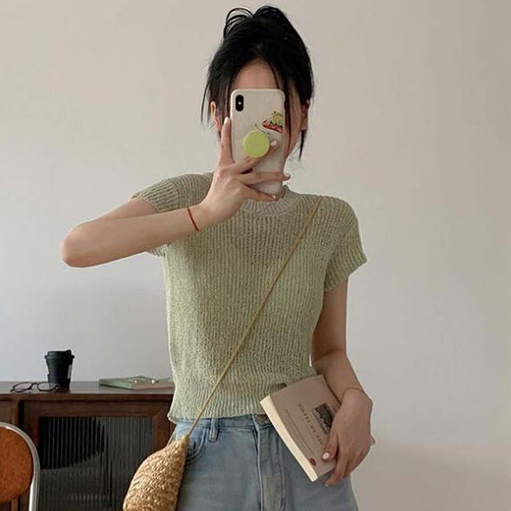 半袖サマーニット【韓国ファッション】 | Doula Doula | 詳細画像5 