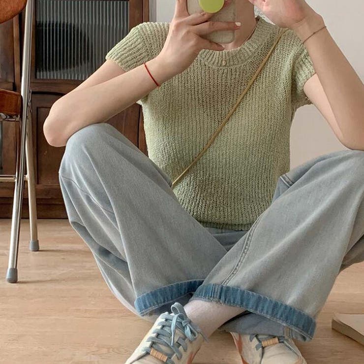 半袖サマーニット【韓国ファッション】 | Doula Doula | 詳細画像6 