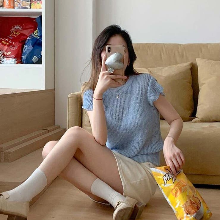 半袖サマーニット【韓国ファッション】 | Doula Doula | 詳細画像16 