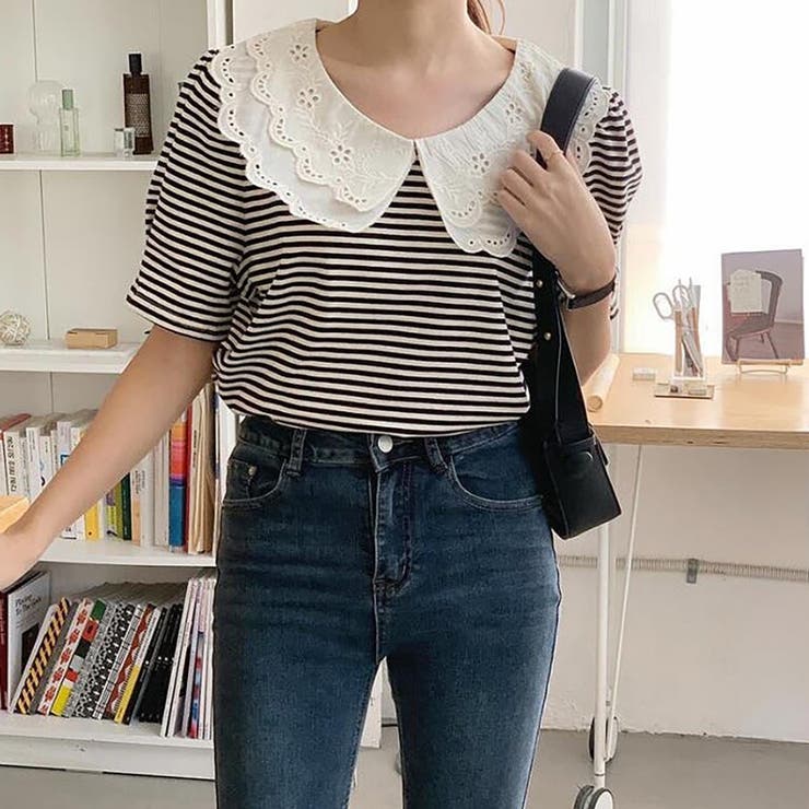 ブラック | Ｔシャツ【韓国ファッション】 | Doula Doula