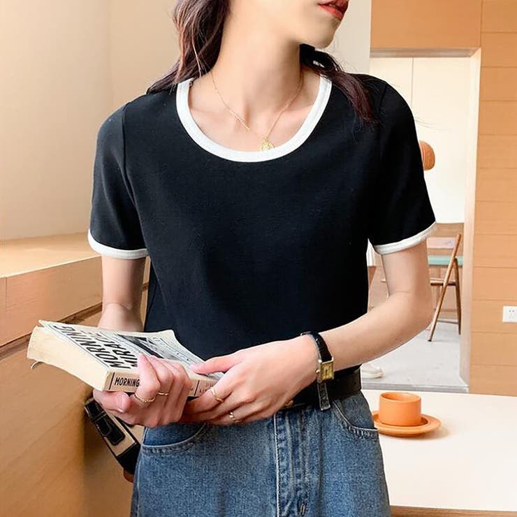 ブラック | Ｔシャツ【韓国ファッション】 | Doula Doula