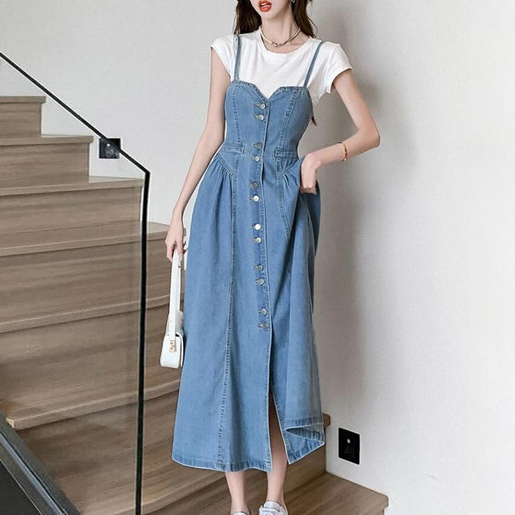 デニムワンピ【韓国ファッション】 | Doula Doula | 詳細画像5 