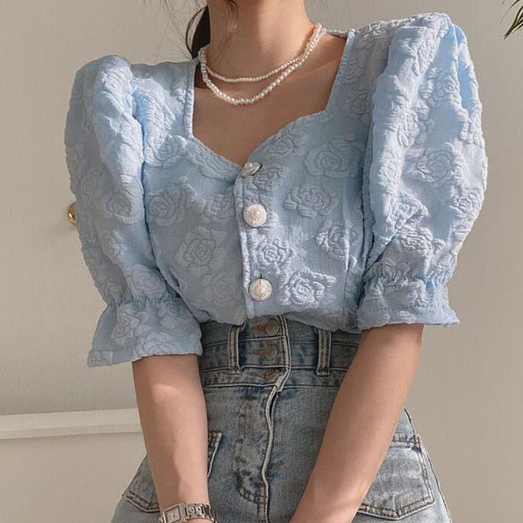 ブラウス【韓国ファッション】[品番：DOUW0009566]｜Doula Doula